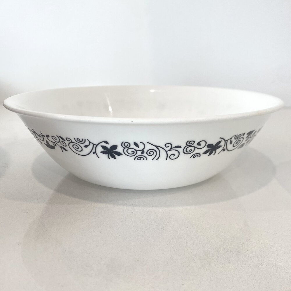 Vintage Corning Ware Corelle Black Winding Gate‎ Pattern Vegetable Serving Dish